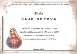 smútočné oznámenie